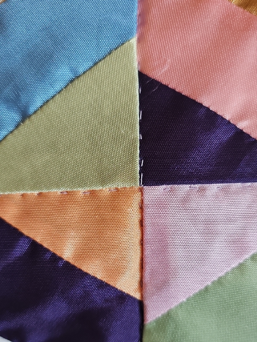 Colorful Geometric Star Patchwork Throw - Picture 7 of 13
